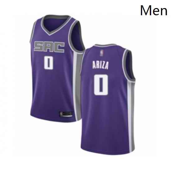 Mens Sacramento Kings 0 Trevor Ariza Authentic Purple Basketball Jersey Icon Edition